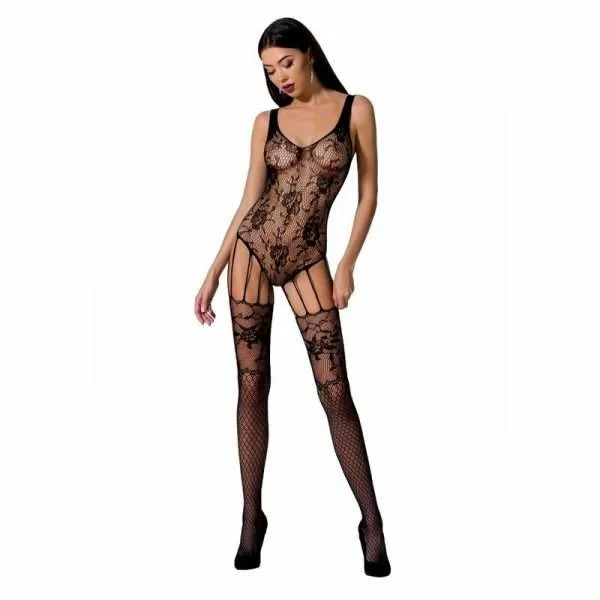 Bodystockin Pasison Woman BS074 Body e Calze Nero Rosso Bianco 12