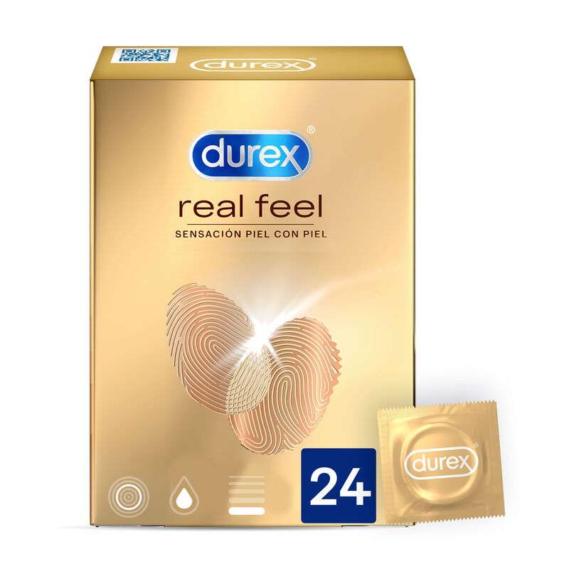 Profilattici per Maggiore Sensibilità Durex RealFeel 24 unità