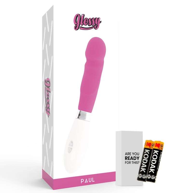 Vibratore Vaginale Glossy Paul Lucido Rosa