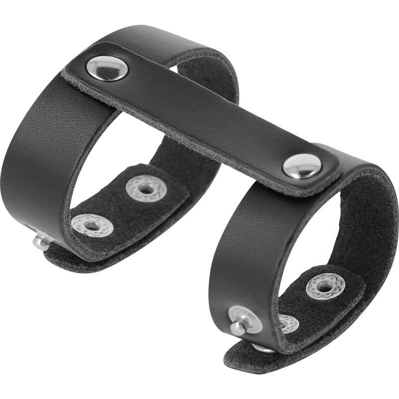 Anello per Pene e Testicoli Darkness Adjustable Leather 18