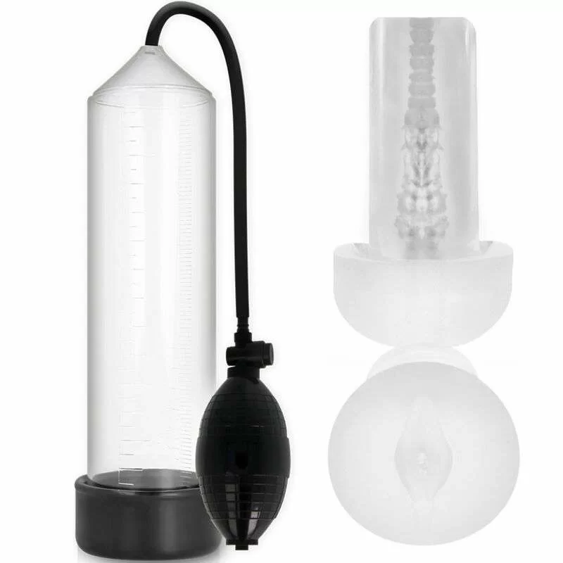 Pompa Pene Addicted Rx3 Trasparente Con Masturbatore