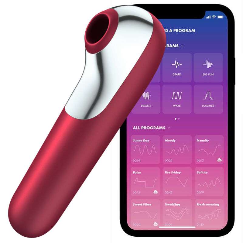 Satisfyer Dual Love Vibratore a Aria Pulsata – Rosso 20