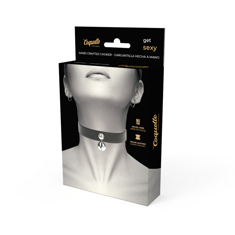 Collare Bdsm Coquette con Ciondolo Rotondo in Pelle Vegana 2 Collare Bdsm Coquette con Ciondolo Rotondo in Pelle Vegana 2