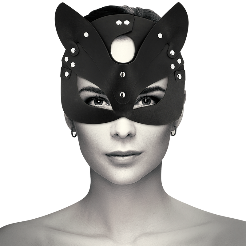 Maschera con Orecchie da Gatto Coquette in Pelle Vegana