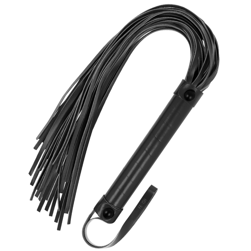 Flogger Sadomaso in Pelle nera – Fetish Submissive