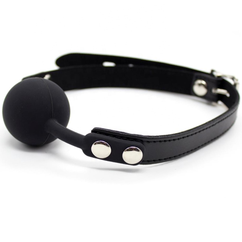 Ball Gag Secretplay con Pallina in Silicone Nero