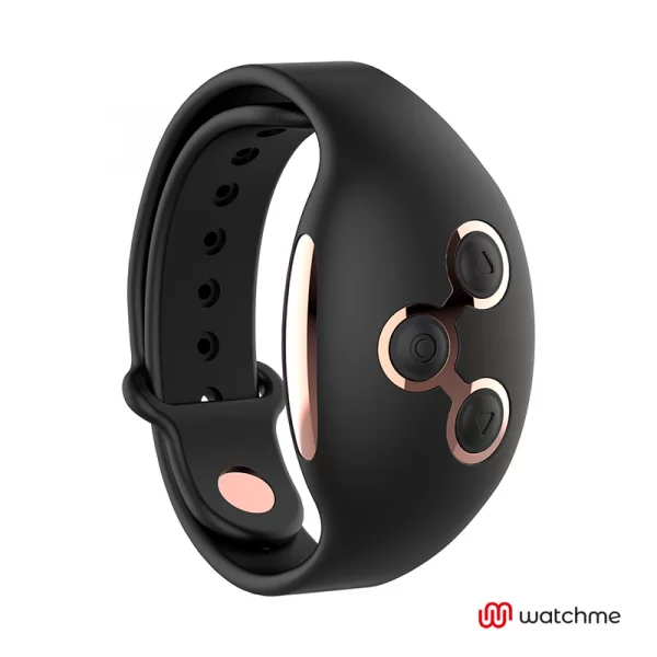 Vibratore Rabbit Anne’s Desire con Telecomando da Polso nero gold 3