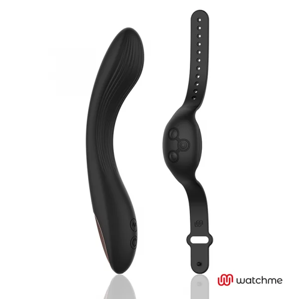 Vibratore Punto G Anne’s Desire Curve con Telecomando da Polso nero 2
