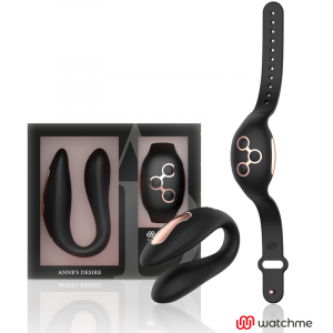 Stimolatore Anne’s Desire Dual Pleasure Controllo da Polso nero gold 2