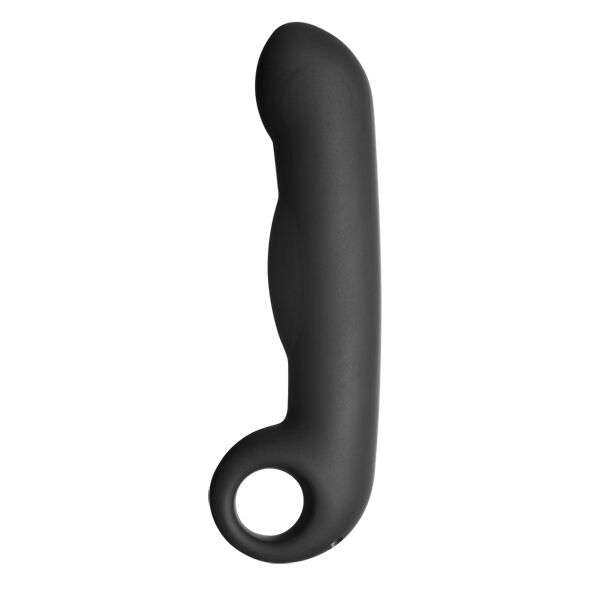 Dildo Vaginale o Anale Electrastim Ovid in Silicone Nero 2