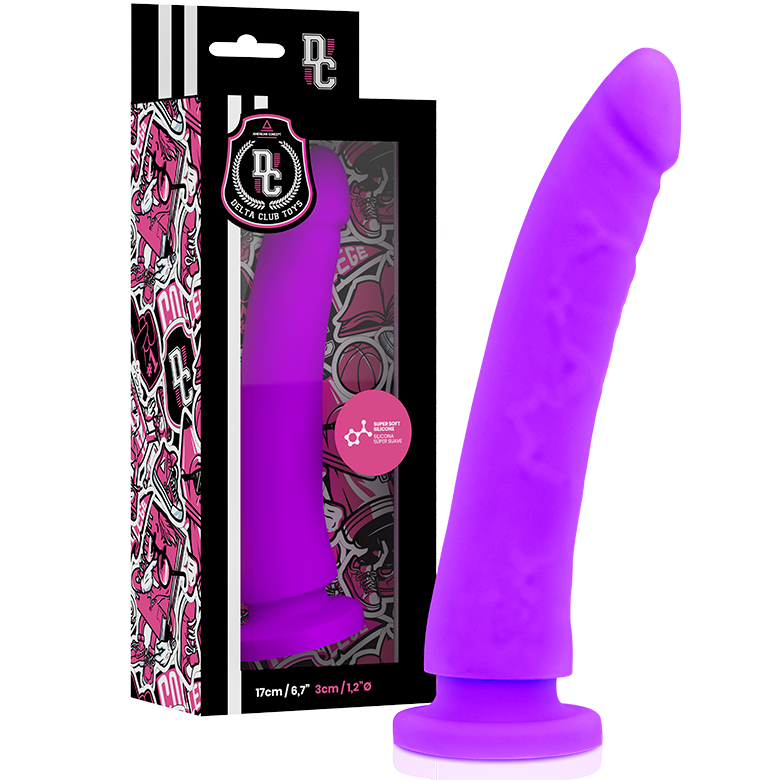 Dildo in Silicone Medicale Delta Club 17 X 3cm – Viola