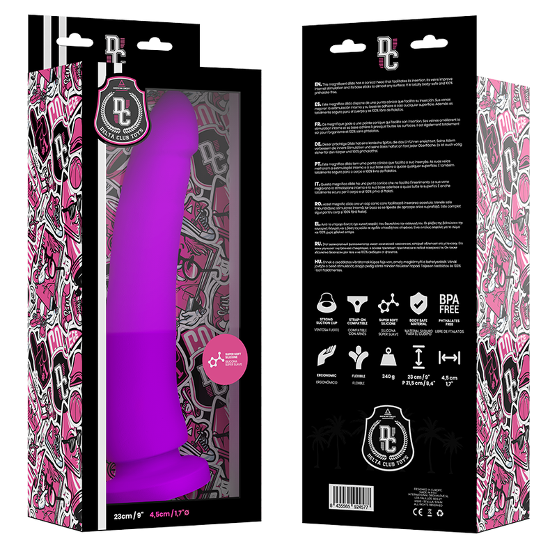 Dildo in Silicone Medicale Delta Club 23 X 4,5cm – Viola 2 Dildo in Silicone Medicale Delta Club 23 X 4,5cm – Viola 2