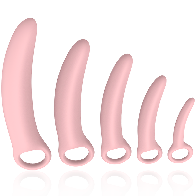 Dilatatori Vaginali in Silicone Intimich 5 pezzi rosa 4 Dilatatori Vaginali in Silicone Intimich 5 pezzi rosa 4