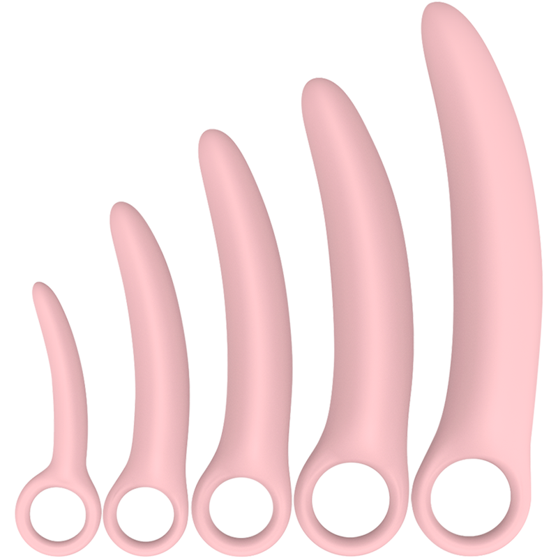 Dilatatori Vaginali in Silicone Intimich 5 pezzi rosa