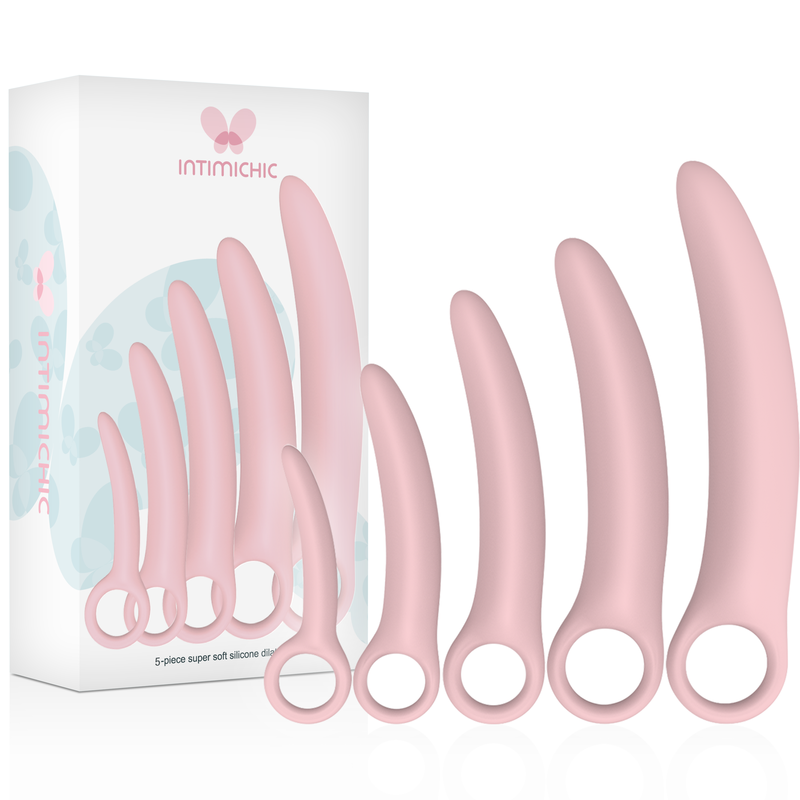 Dilatatori Vaginali in Silicone Intimich 5 pezzi rosa