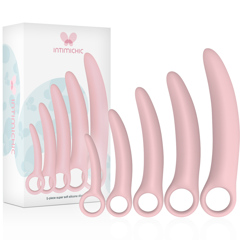 Dilatatori Vaginali in Silicone Intimich 5 pezzi rosa 2 Dilatatori Vaginali in Silicone Intimich 5 pezzi rosa 2