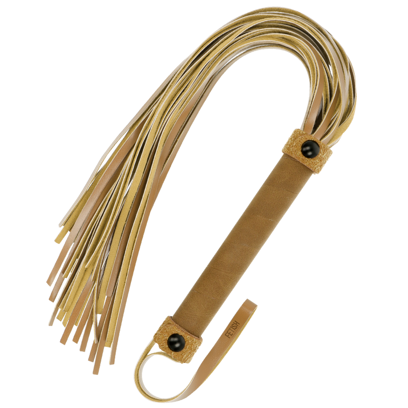 Flogger Fetish Submissive Pelle Vegana  Beige