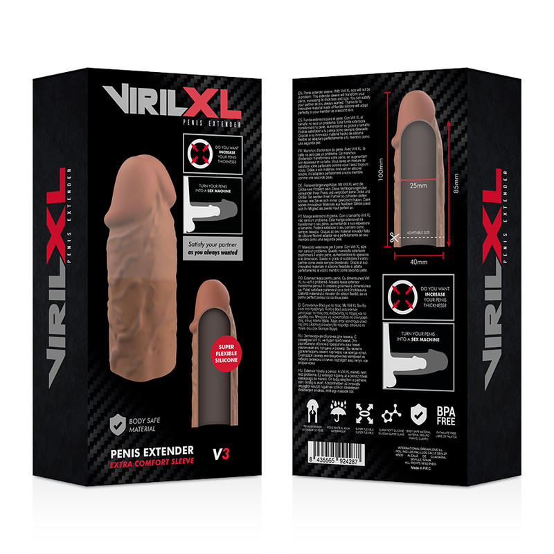 Prolunga Pene in Silicone Liquido – VirilXL Marrone 4 Prolunga Pene in Silicone Liquido – VirilXL Marrone 4