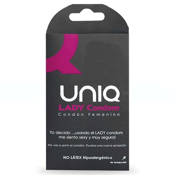 Profilattici Femminili Uniq Lady Condom Free Latex 3 pezzi 14