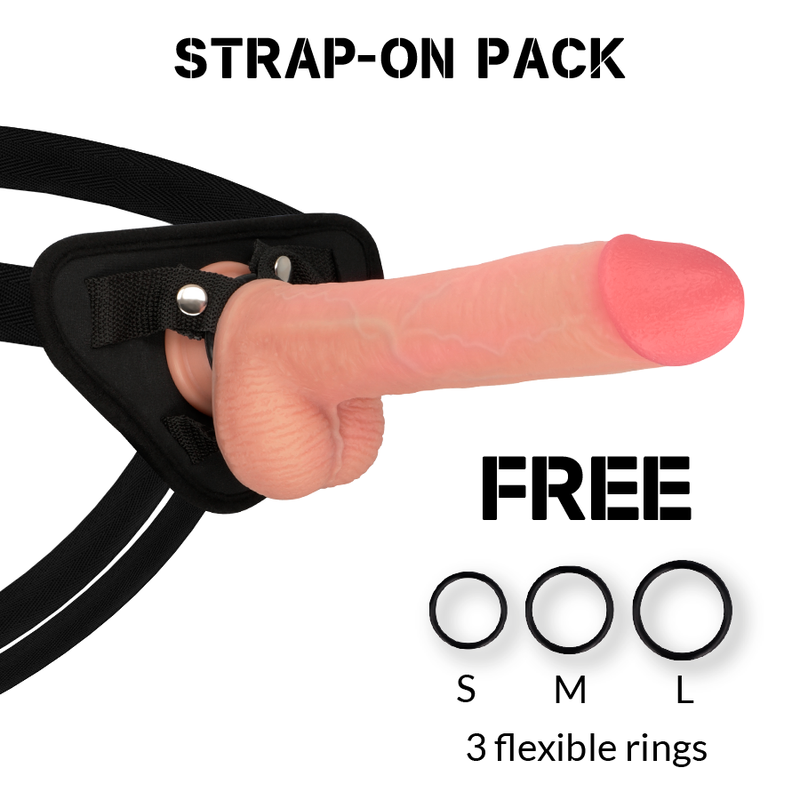 Vibratore Strapon Realistico Unisex – Harness Attraction