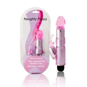 Mini Vibratore Rabbit Naughty Puppy colore Rosa 2