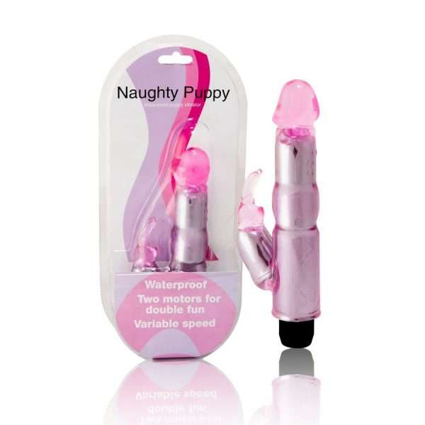 Mini Vibratore Rabbit Naughty Puppy colore Rosa