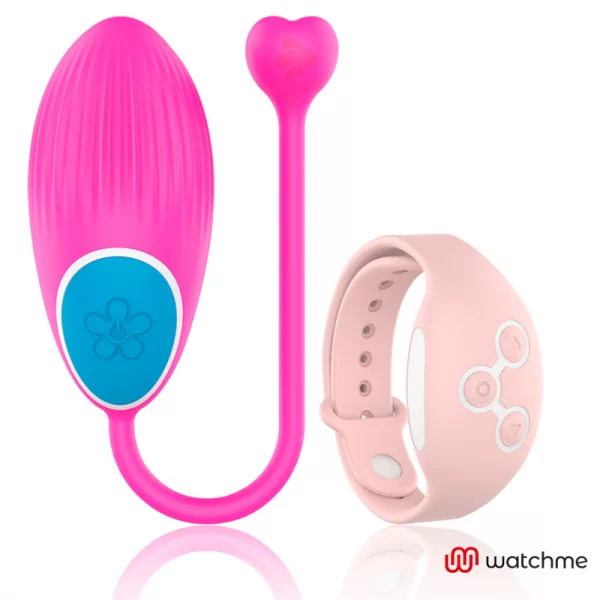 Ovulo Vibrante Wearwatch con Telecomando da Polso Fuchsia e Rosa 2