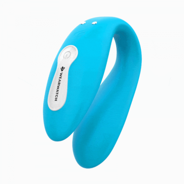 Stimolatore Wearwatch Dual Pleasure Cotrollo da Polso Azzurro e Bianco 3