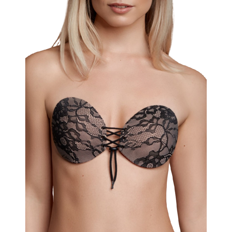BYE BRA SUJETADOR ADHESIVO CON ENTRELAZADO Y BORDADOS 4