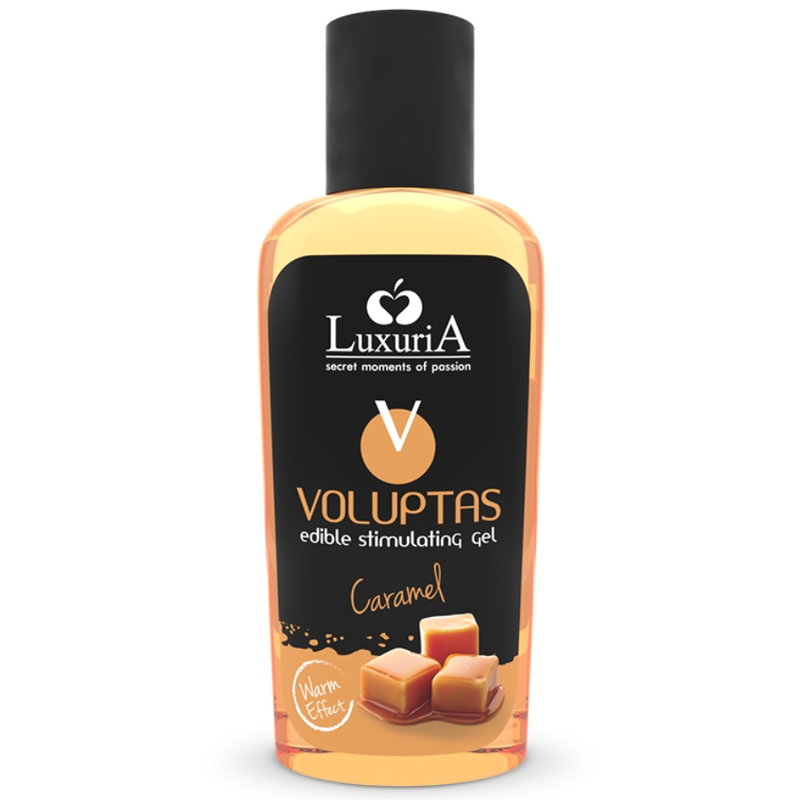 LUXURIA VOLUPTAS GEL ALIMENTARE STIMOLANTE EFFETTO RISCALDANTE – CARAMELLO 100 ML