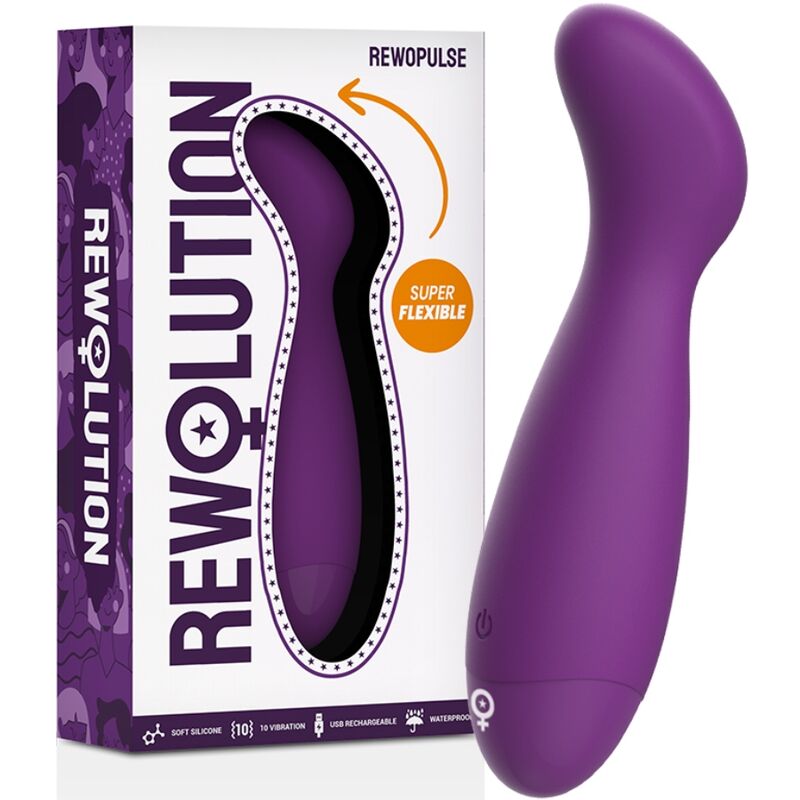 REWOLUTION REWOPULSE FLESSIBILE VIBRATORE STIMOLATORE PUNTO G