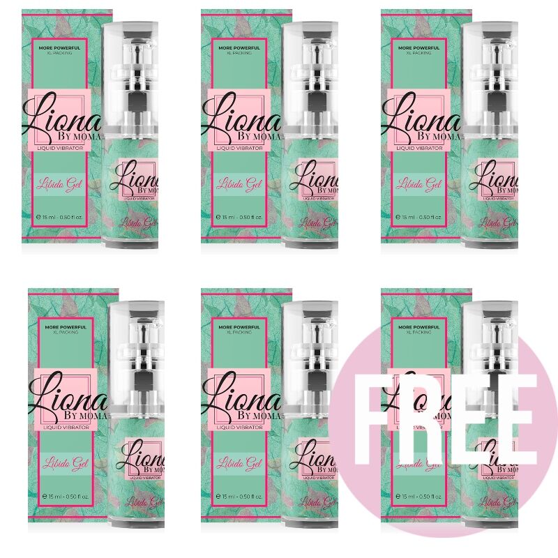 LIONA BY MOMA VIBRATORE LIQUIDO LIBIDO GEL 15 ML 5+1 GRATIS