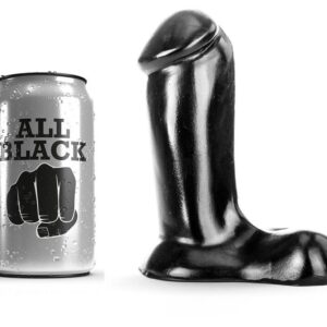 DILDO TUTTO NERO REALISTICO 14 CM
