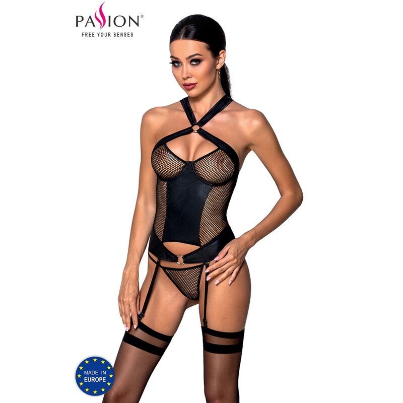 PASSION – AMANDA CORSETTO IN PELLE ECOLOGICA S/M