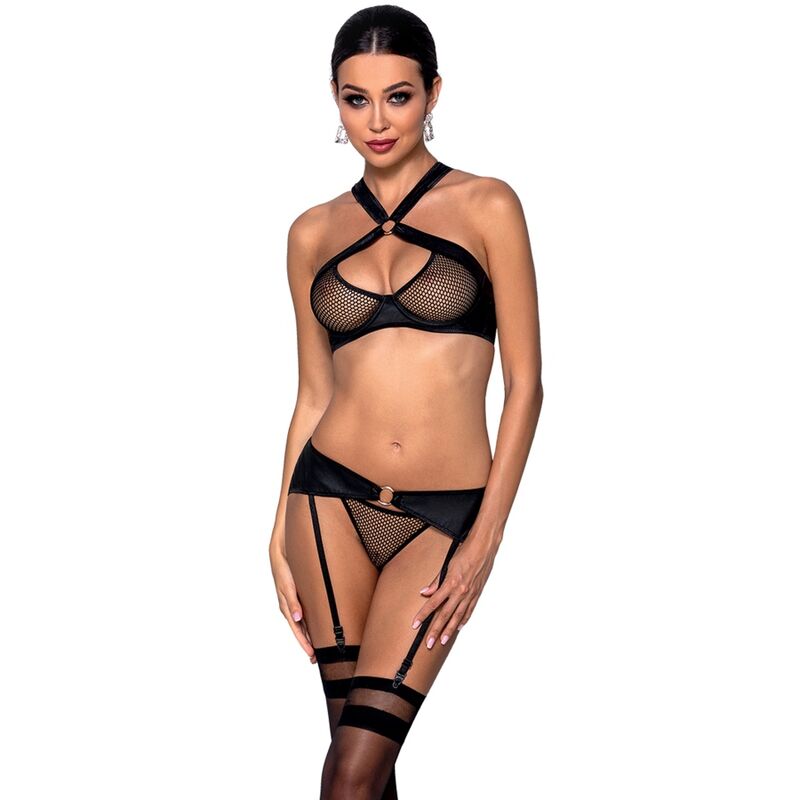 PASSION – SET AMANDA IN PELLE ECOLOGICA S/M