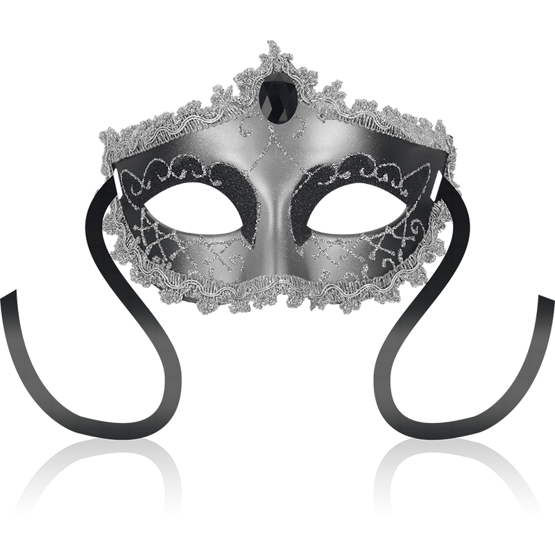 OHMAMA – MASCHERE MASCHERA NERA DIAMOND GRIGIA