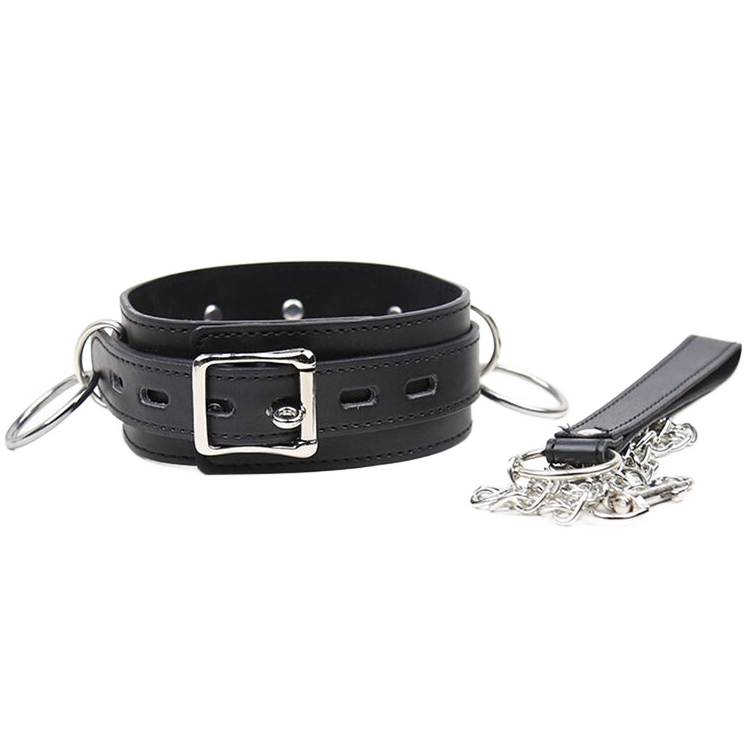 OHMAMA FETISH – COLLANA DI SOTTOMISSIONE CON 3 ANELLI