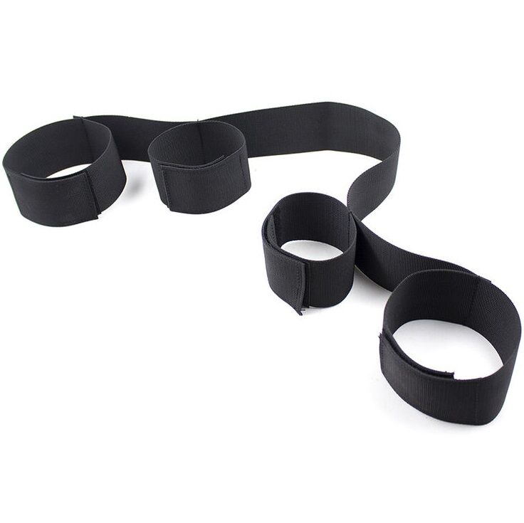 OHMAMA FETISH – SPREADER SOFT BAR COMPLETO DI TENUTA DA POLSO IN NYLON