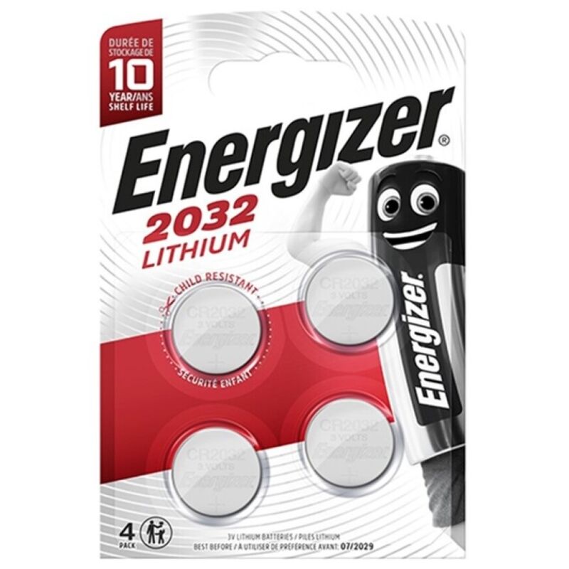 ENERGIZER – BATTERIA LITIO A TASTO CR2032 3V 4 UNIT