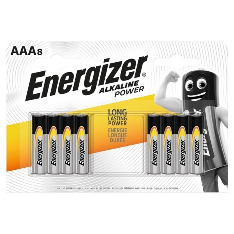 ENERGIZER – BATTERIA ALCALINA POTENZA AAA LR03 8 UNIT 2