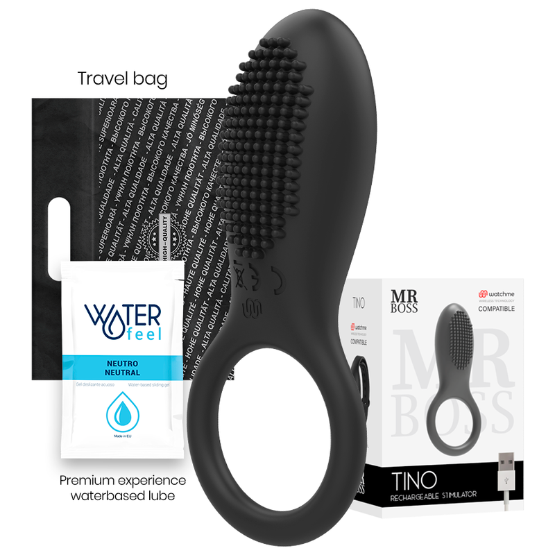 MR BOSS – ANELLO STIMOLATORE MR BOSS TINO COMPATIBILE CON LA TECNOLOGIA WIRELESS WATCHME