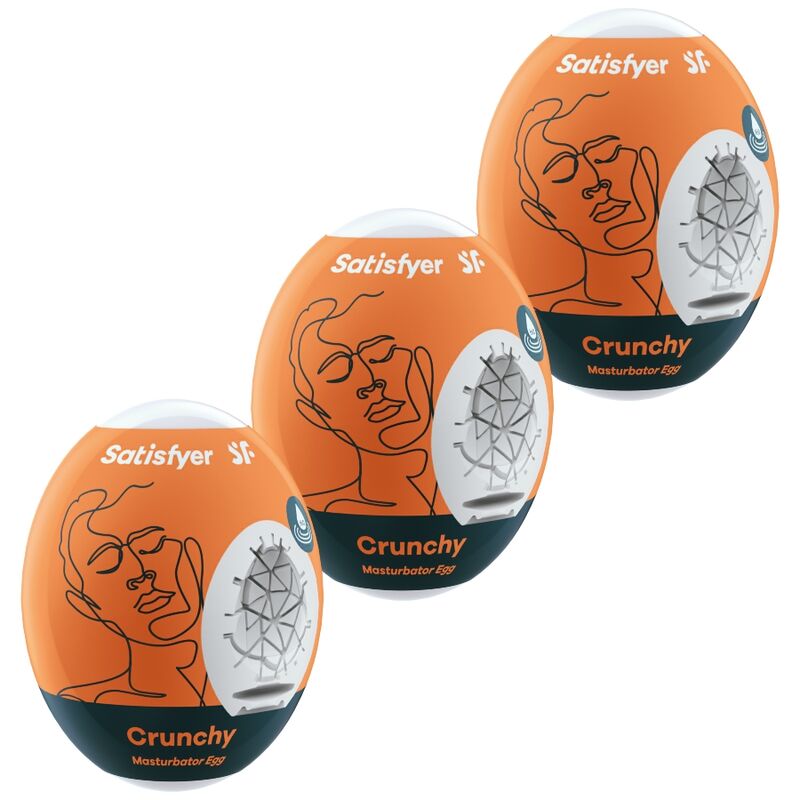 SATISFYER – 3 UOVA MASTURBATORI CRUNCHY