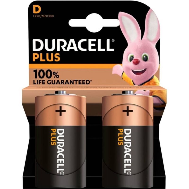 DURACELL PLUS 2 x LR20 / BATTERIE DURACELL PLUS 2 x LR20 / BATTERIE