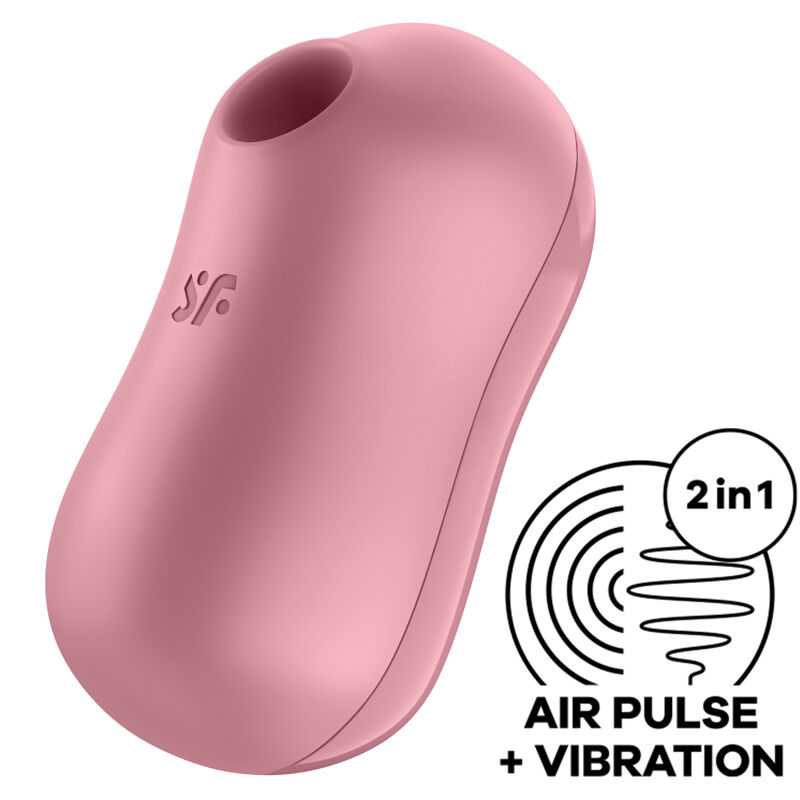 SATISFYER – STIMOLATORE E VIBRATORE DARIA PER ZUCCHERO DI COTONE ROSA