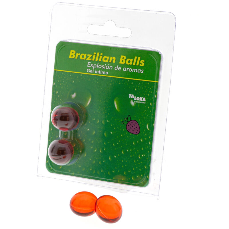 TALOKA – 2 PALLINE BRASILIANE GEL INTIMO ALLA FRAGOLA