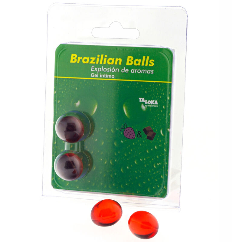 TALOKA – 2 SFERE BRASILIANE GEL INTIMO FRAGOLA E CIOCCOLATO