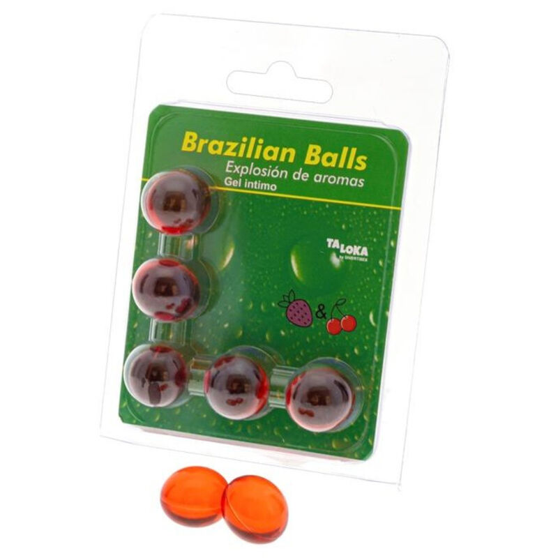 TALOKA – 5 SFERE BRASILIANE GEL INTIMO FRAGOLA E CILIEGIA