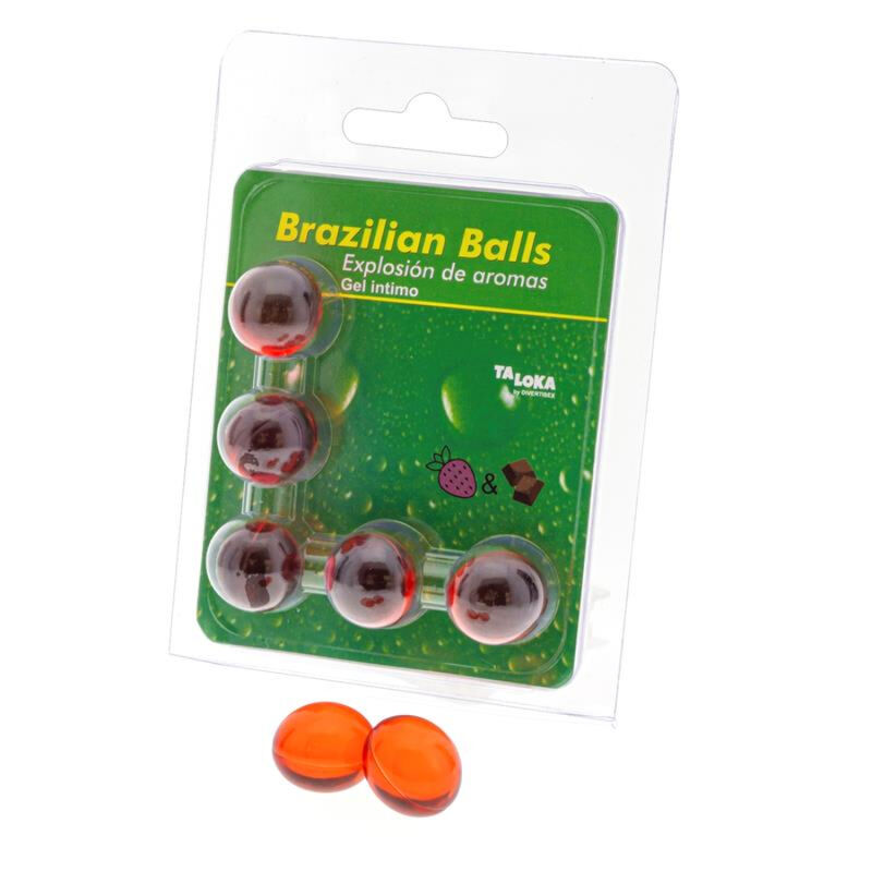 TALOKA – 5 SFERE BRASILIANE GEL INTIMO FRAGOLA E CIOCCOLATO