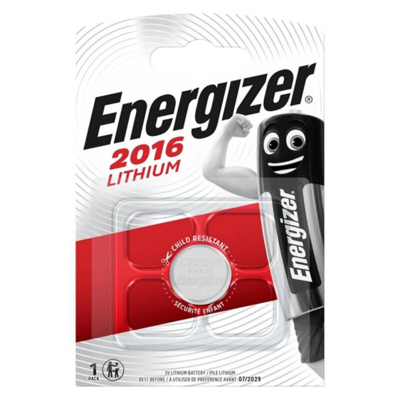 ENERGIZER – BATTERIA LITIO A TASTO CR2016 3V 1 UNIT