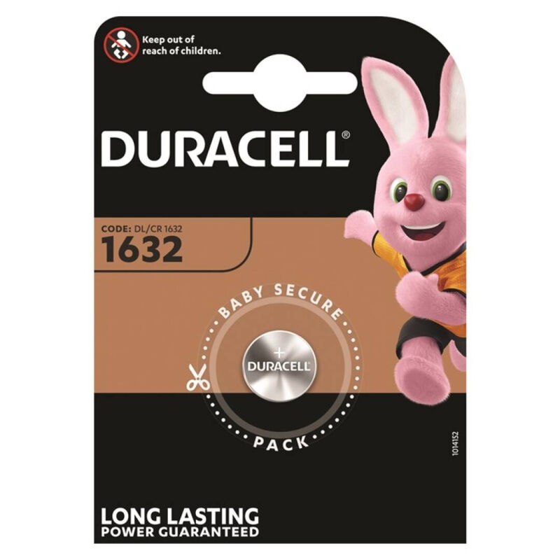 DURACELL – BATTERIA BOTTONE LITIO CR1632 3V 1 UNIT
